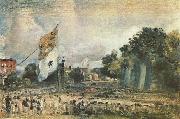 John Constable Das Waterloo-Fest in East Bergholt oil painting artist